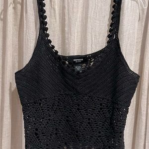 Express black knitted cami-tank top in Size Large (12). Gently used condition.